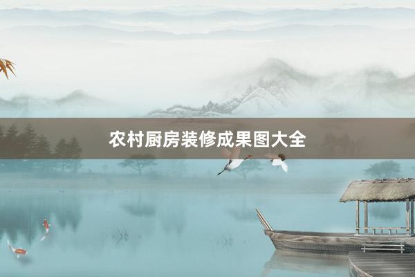 农村厨房装修成果图大全
